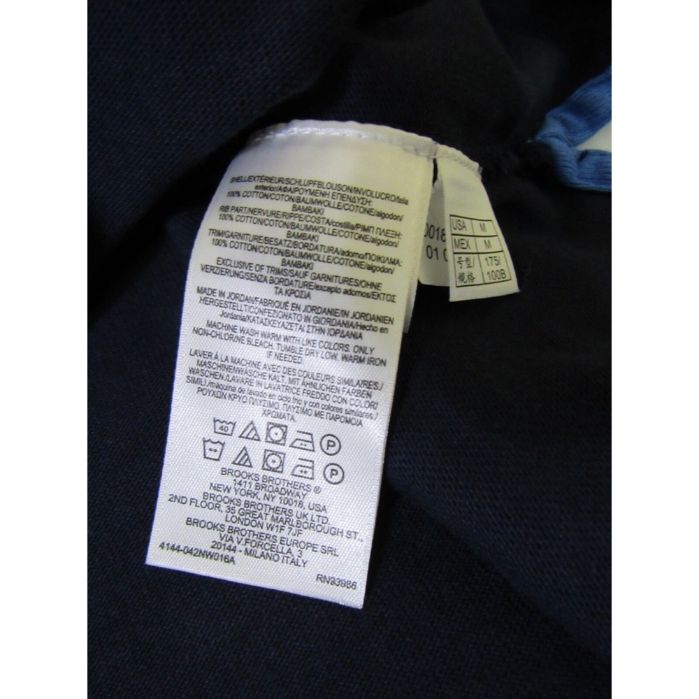 Brooks Brothers 1818 1/4 Zip Blue Cotton Sweater Sz M - Picture 13 of 14